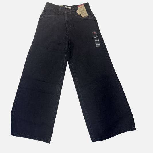 24x31 Levi's Women's 94’s Baggy Wide Leg Jeans Over Exposure – Black