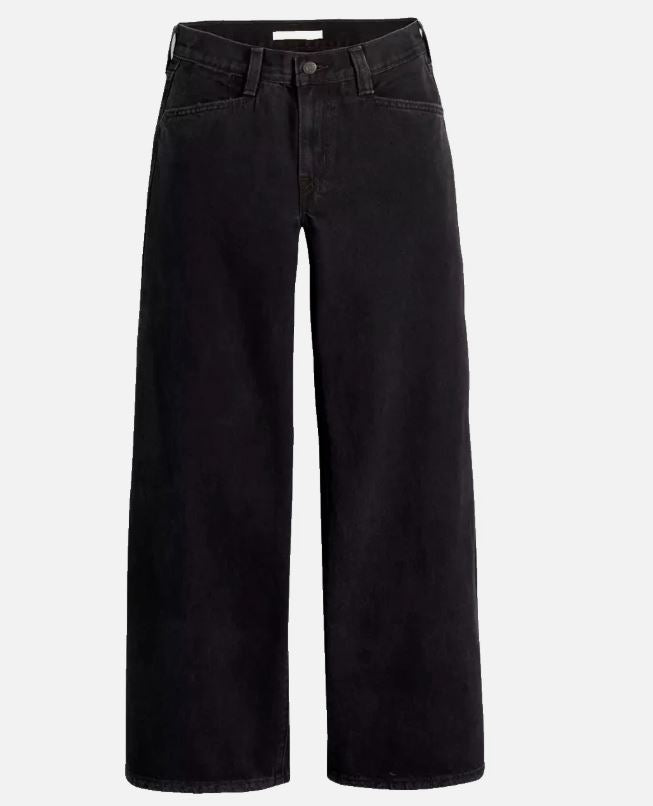 31x31 Levi's Women's 94's Baggy Wide Leg Jeans Over Exposure - Black